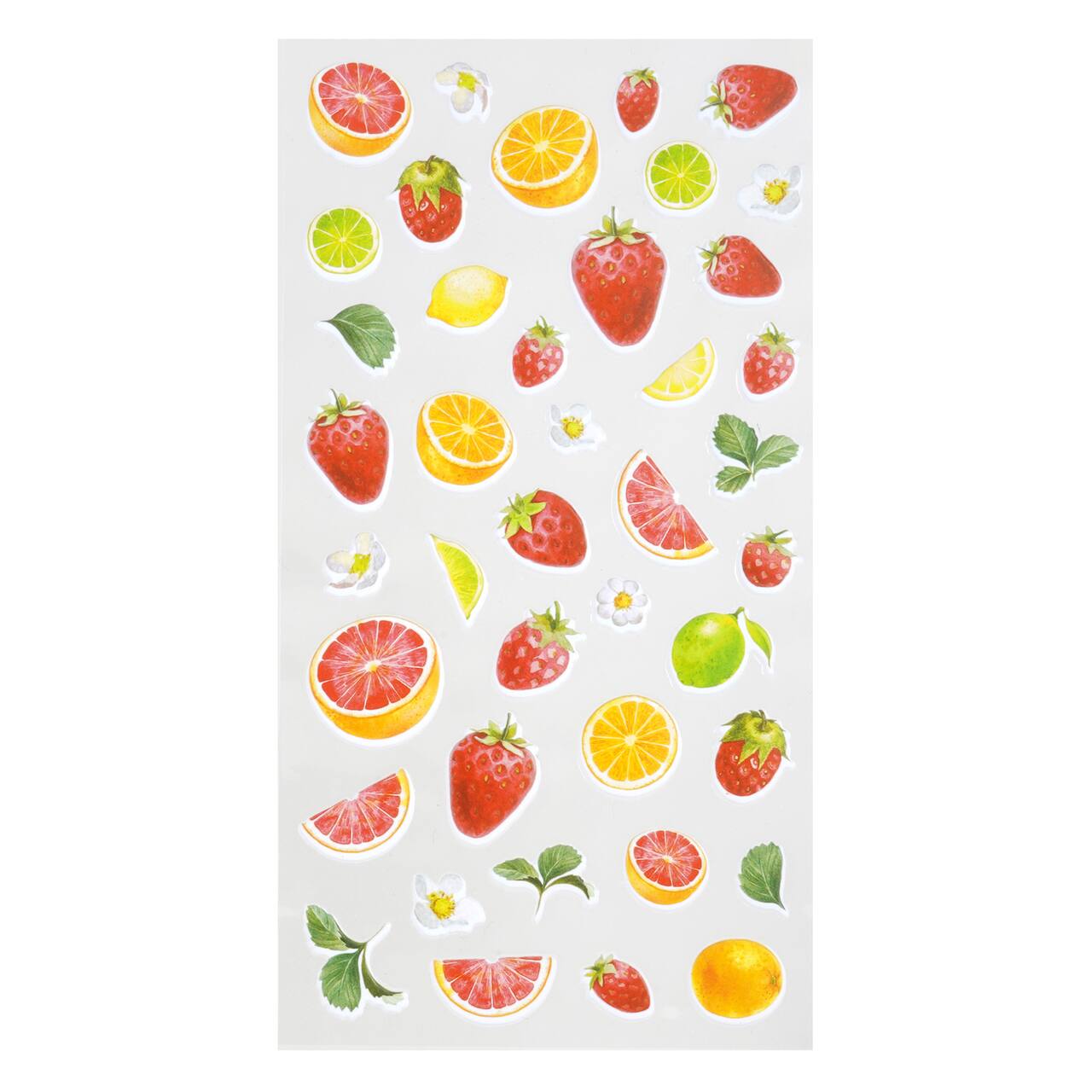 12 Pack: Citrus Fruit Puffy Stickers by Recollections™